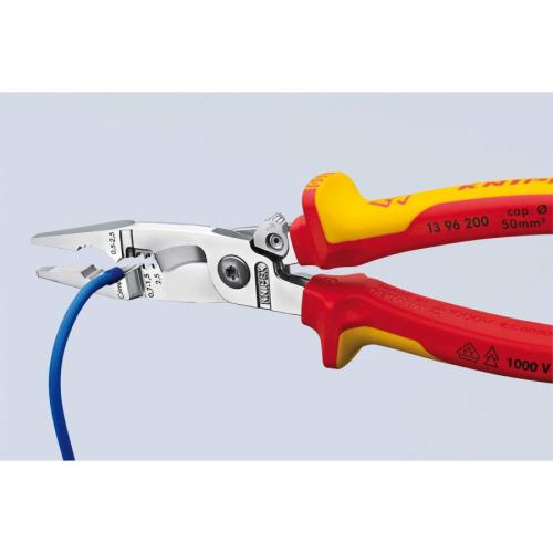 Knipex VDE Insulated Multi-Function Installation Pliers 200mm 13 96 200